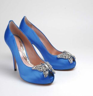 Stunning Royal Blue Shoes by Aruna Seth