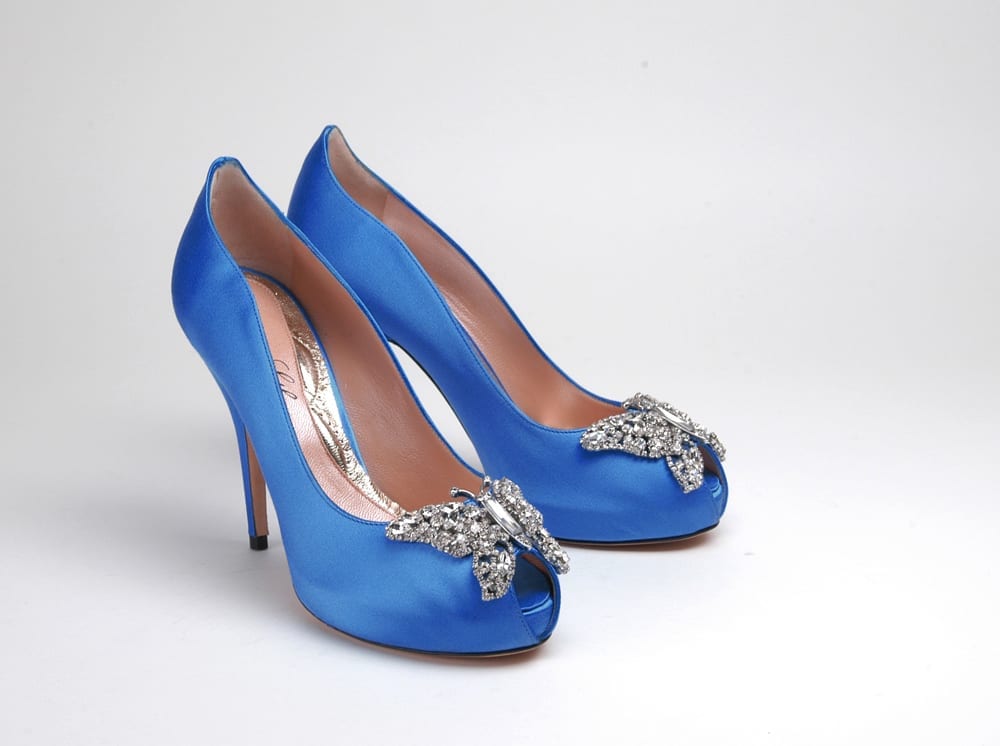 Stunning Royal Blue Shoes by Aruna Seth