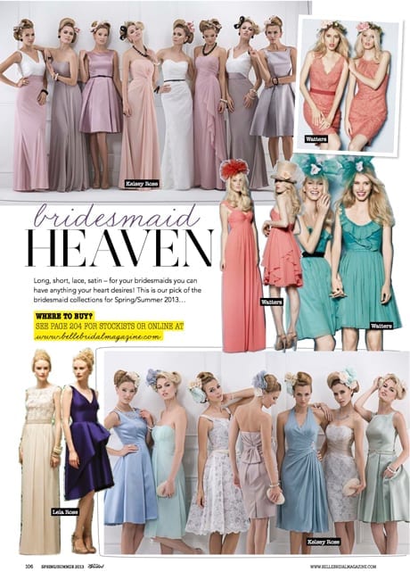 Bridesmaids Heaven! Inspiration from the latest issue of Belle Bridal