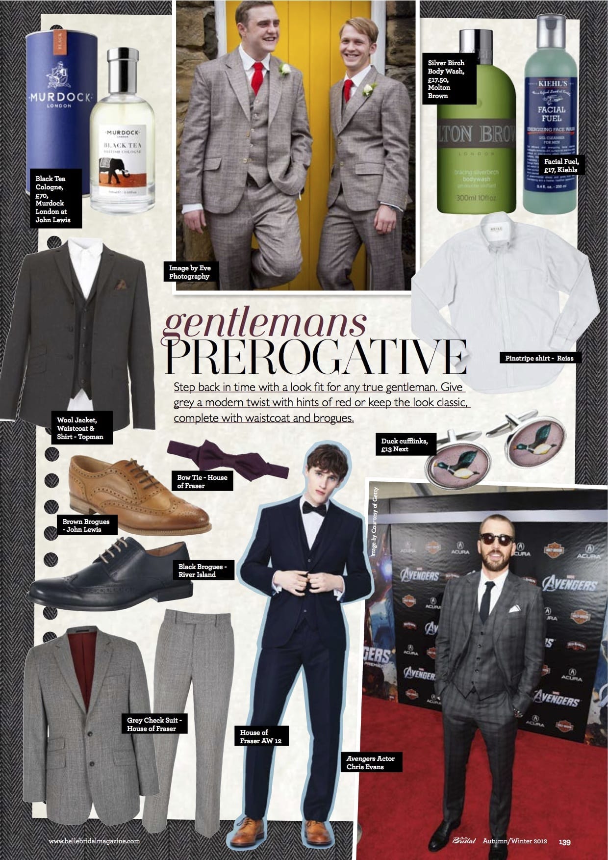 The Gentleman Groom inspiration from Belle Bridal Magazine